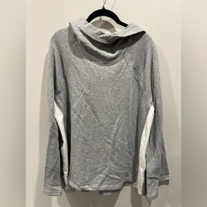 Calvin Klein Gray and White Hoodie